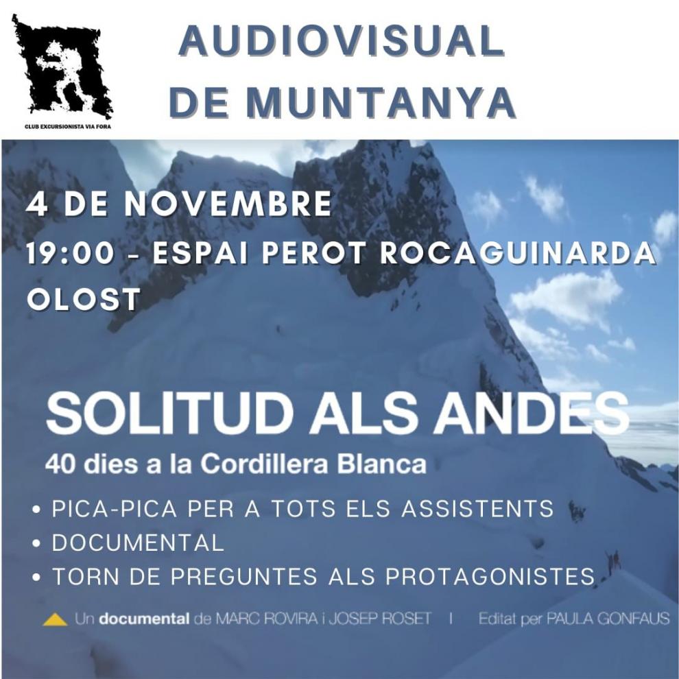 Audiovisual de Muntanya: Solitud als Andes